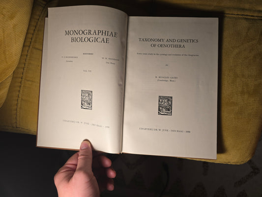 Taxonomy and Genetics of Oenothera | R. Ruggles Gates 1958 | Primrose Mutation Studies