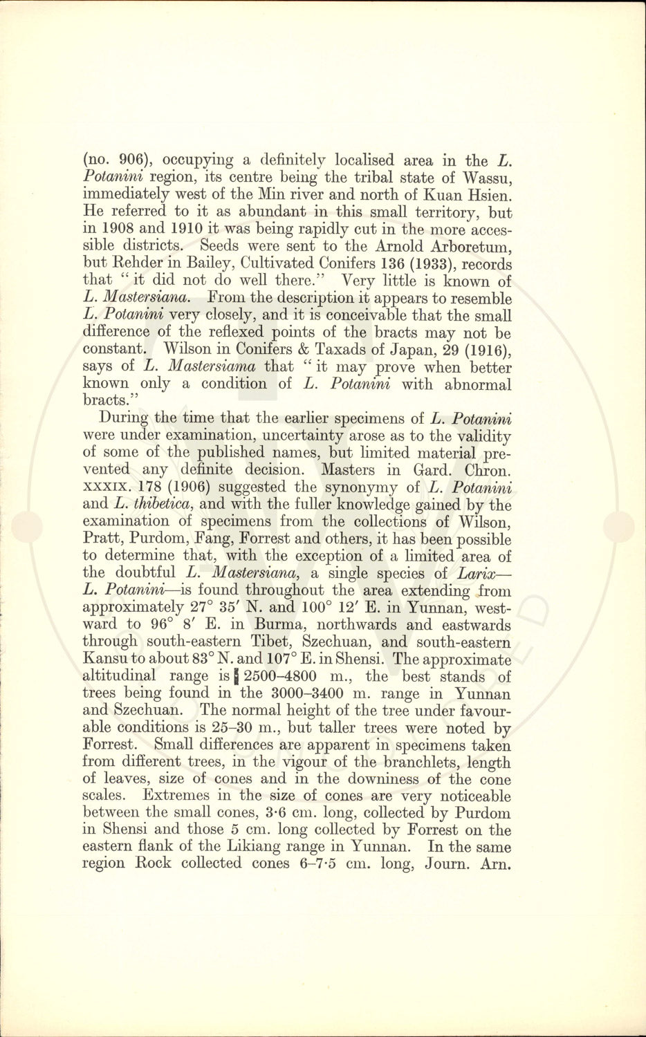 Plate 9338 - Larix potanini
