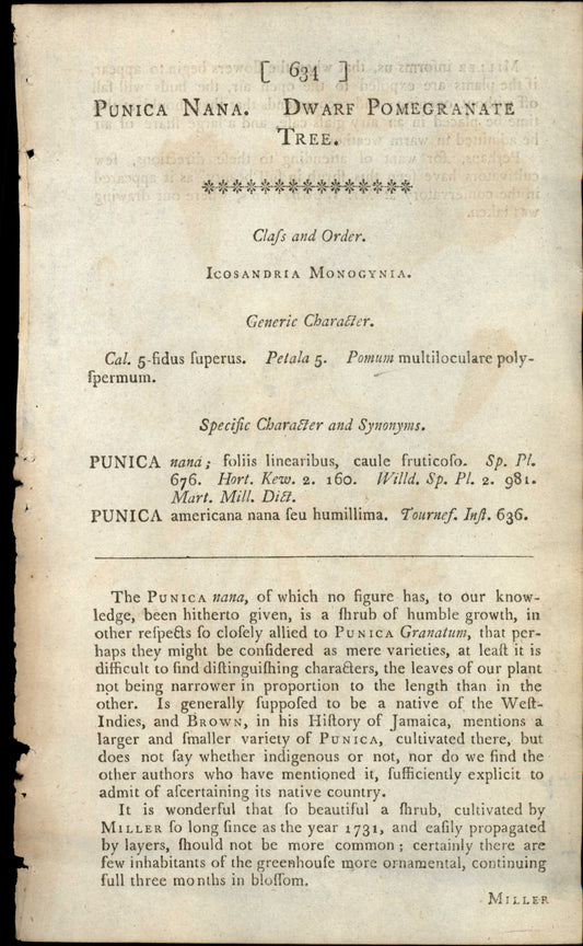 Plate 634 - Icosandria Monogynia