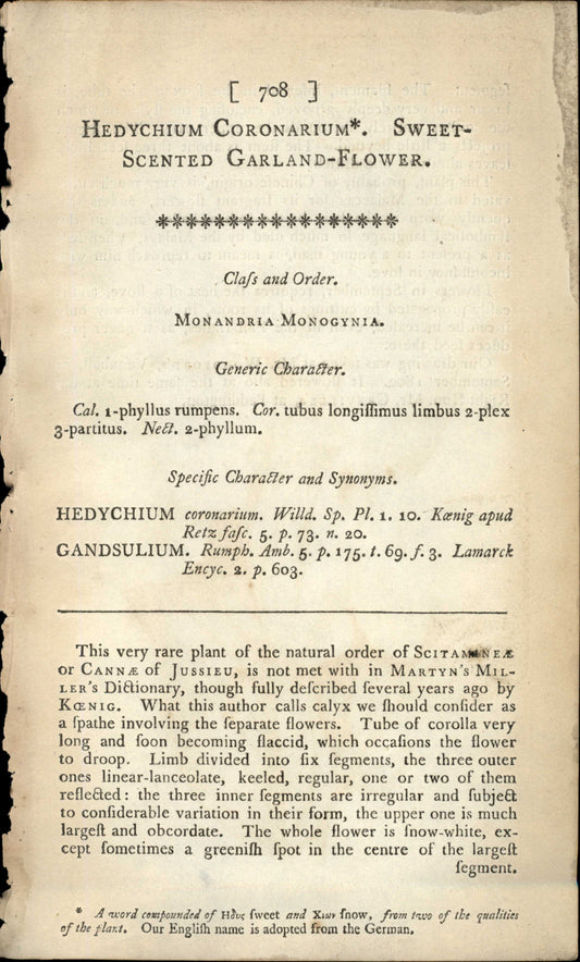 Plate 708 - Monandria Monogynia