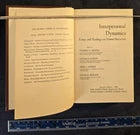 Interpersonal Dynamics Essays and Reading on Human Interaction - Bennis 1968