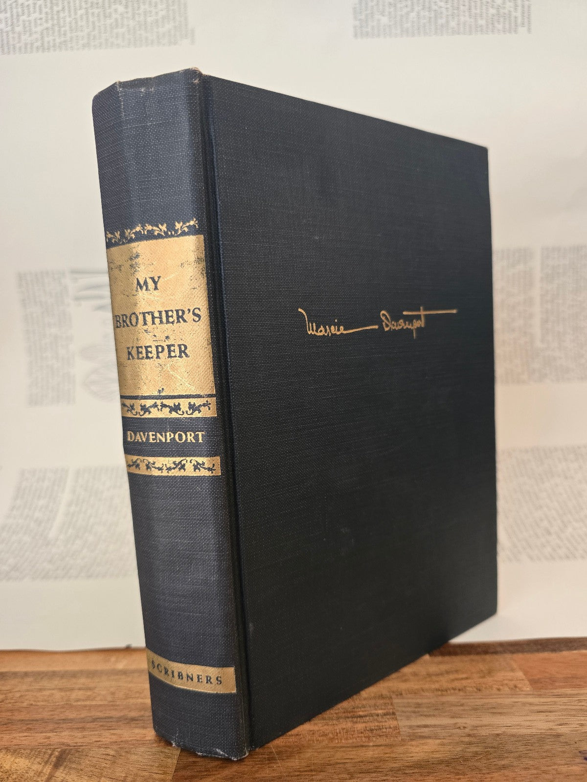 My Brother’s Keeper by Marcia Davenport - Very Good Condition