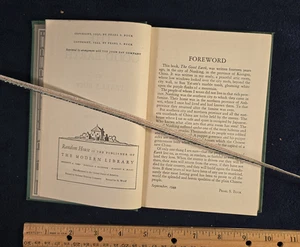 The Good Earth | Pearl S. Buck | Modern Library Ed 1944