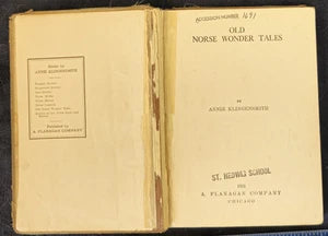 OLD NORSE WONDER TALES (1931) ANNIE KLINGENSMITH, ILLUSTRATED Flanagan (St. Hedw