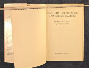 Relativity For Engineers and Science Teachers Vintage