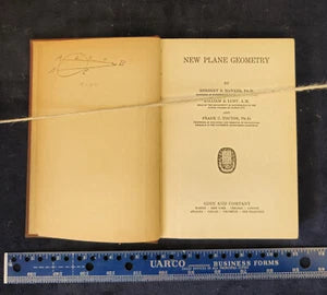 New Plane Geometry by Hawkes, Luby, & Touton -Ginn & Co.- 1930