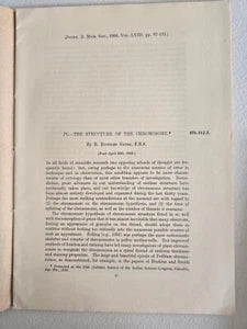 The Structure of the Chromosome (1938) by R. Ruggles Gates