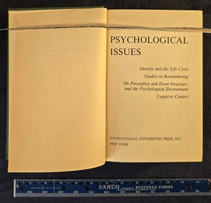 Psychological Issues - International Universities Press - 1959 Vintage