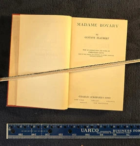 Madame Bovary 1930 Flaubert The Modern Student's Library French Series Hardcover