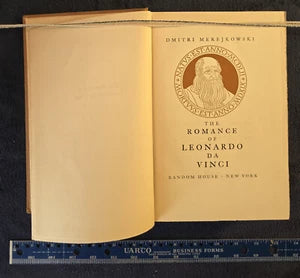 Vintage 1928 The Romance of Leonardo DaVinci - Merejko Hard Cover