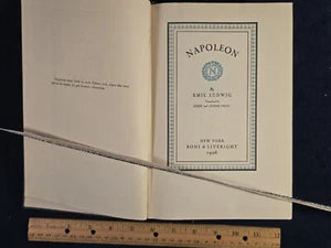 Napoleon: The Man of Destiny | Emil Ludwig | 1926 Boni & Liveright