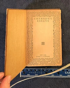 Antique The Companion Books - Emerson’s Essays Hurst & Co. Leather Lined