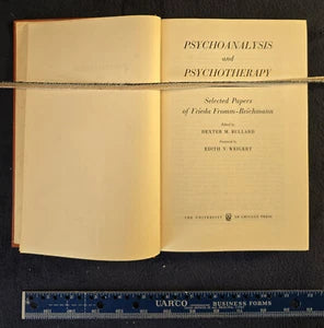 Psychoanalysis and Psychotherapy - Frieda Fromm-Reichmann Vintage 1960 HC