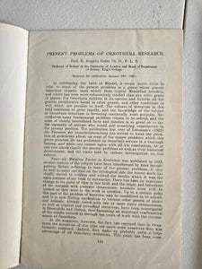 Present Problems of Oenothera Research (1925) by R. Ruggles Gates