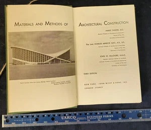 Materials and Methods of Architectural Construction - 3rd edition HC