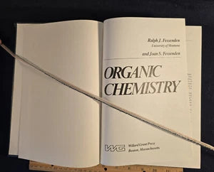 Organic Chemistry by Ralph & Joan Fessenden – 1979 2nd Printing HC