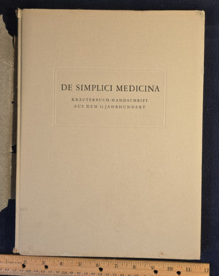De Simplici Medicina by Dr. Arnold Pfister – Facsimile (1960)