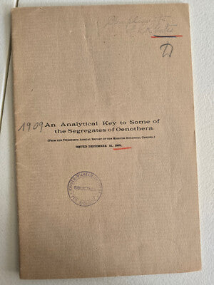 An Analytical Key to Some of the Segregates by Reginald Ruggles Gates