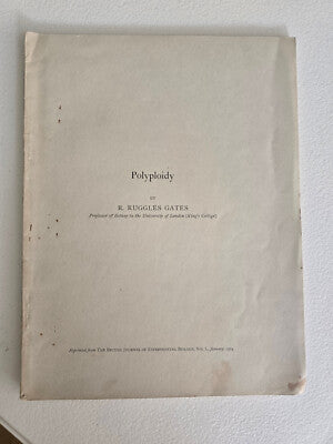 Polyploidy (1924) by R. Ruggles Gates
