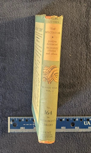 Vintage The Spectator Vol 1 Everyman's Library #164 1949 Hardcover