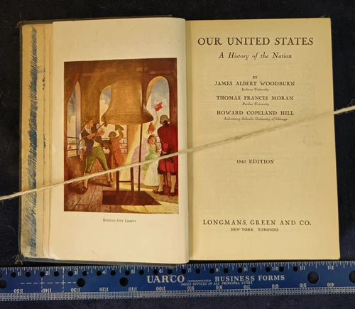 Our United States - Woodburn Moran & Hill - 1945 Edition Longmans, Green & Co. C