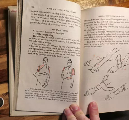 1953 American Red Cross First Aid Textbook For Juniors Second Edition