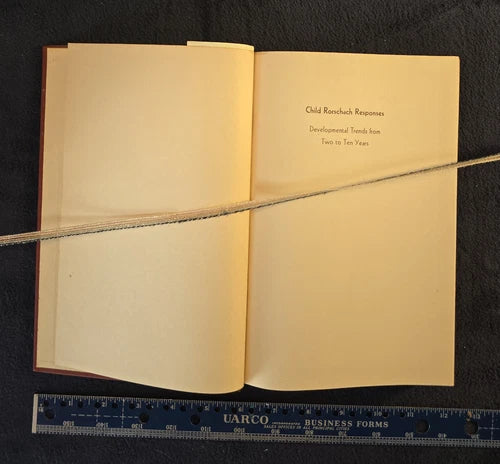 Child Rorschach Responses - Ames, Learned, Metroux, Walker - Hoeber Vintage 1952