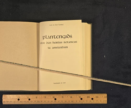 Plantengids Hortus Botanicus Amsterdam by Stomps – 1939 Guide HC