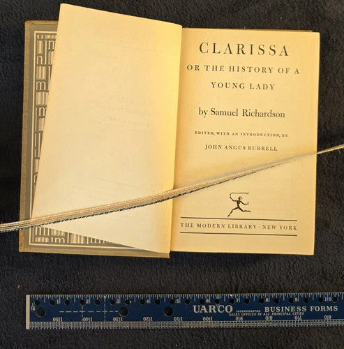1950 Clarissa or The History of a Young Lady Samuel Richardson Modern Library HC