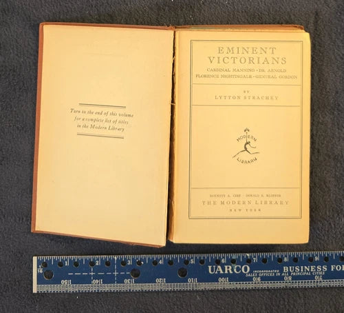 Eminent Victorians - Lytton Strachey - The Modern Library - 1933