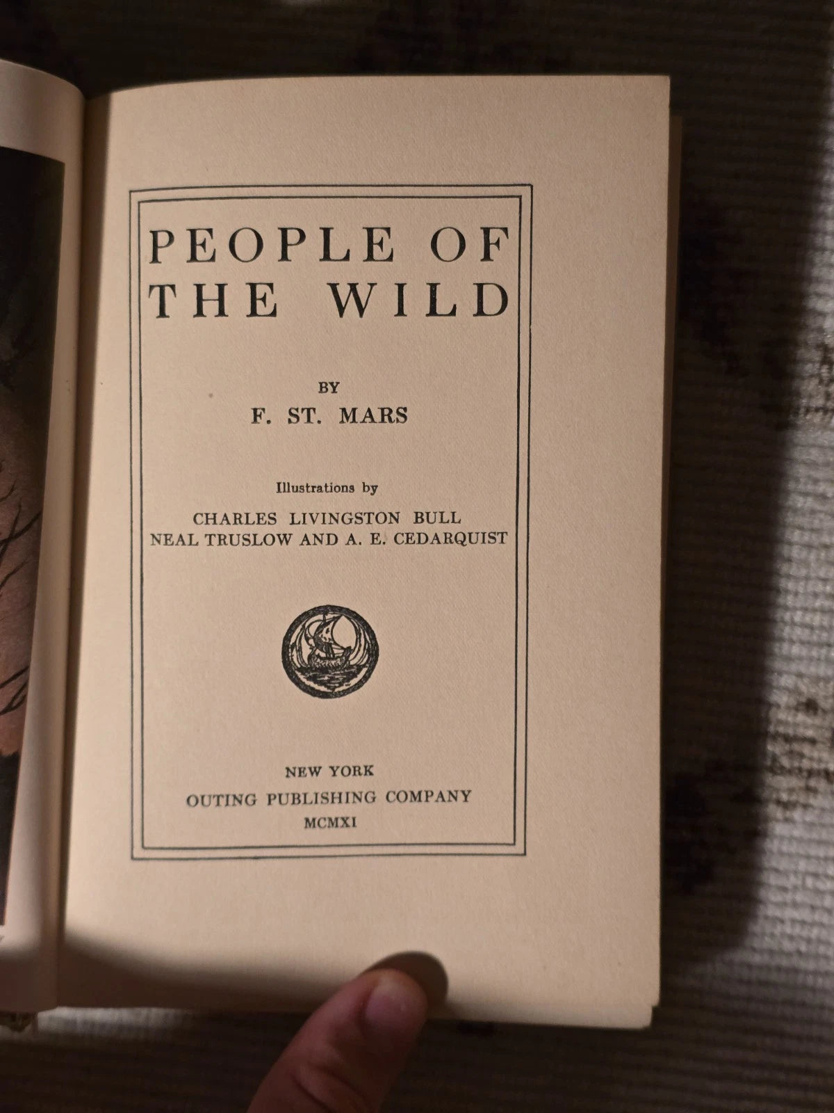 People of the Wild by F. St. Mars (1911, Illustrated, 1st Ed)