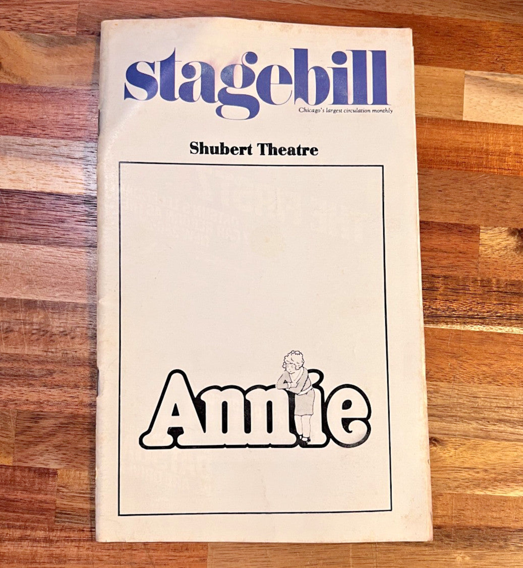 Annie Stagebill Chicago Shubert Theatre Broadway Musical Vintage | July 1979