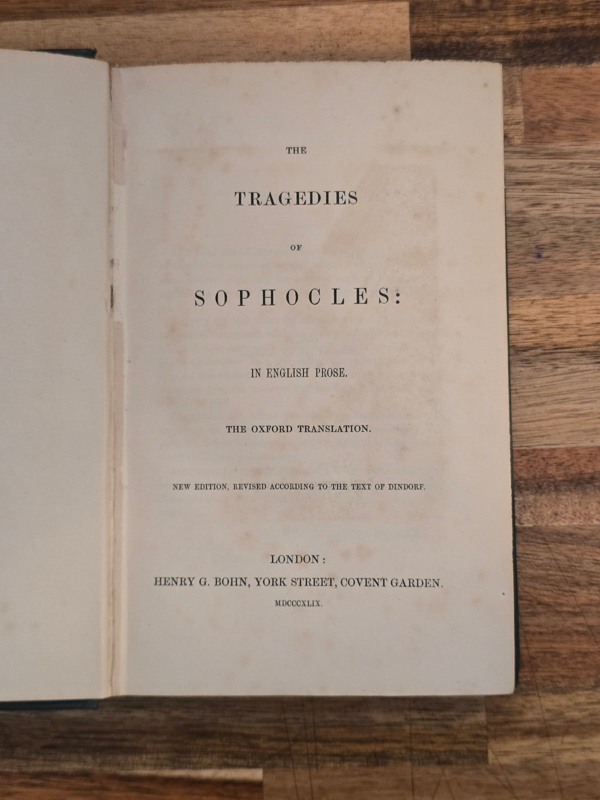 The Tragedies of Sophocles by Sophocles - Bohn's Classical Library