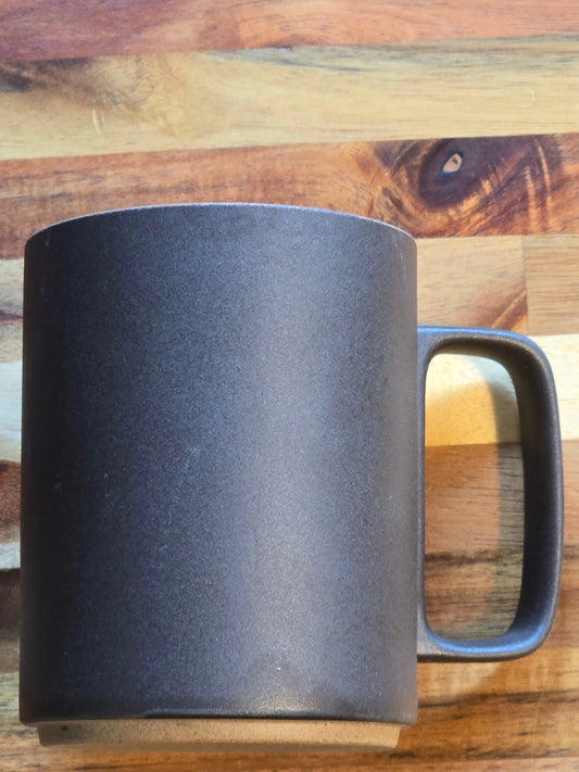Hasami Porcelain Japan Black & Tan Matte Textured Mug Ceramic Cup