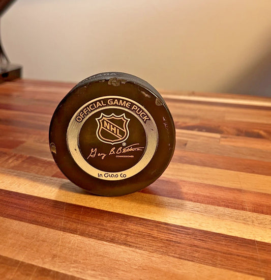 NHL Official Game Puck Chicago Blackhawks 2002-2004 | Made in Canada