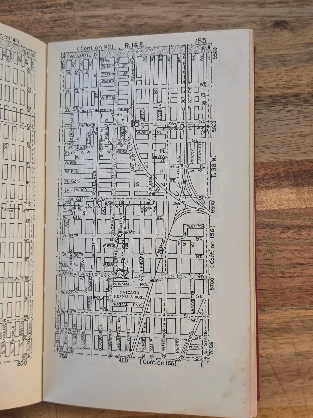 Kandul’s Tillotson Pocket Map and Street Guide of Chicago and Suburbs by Thom...