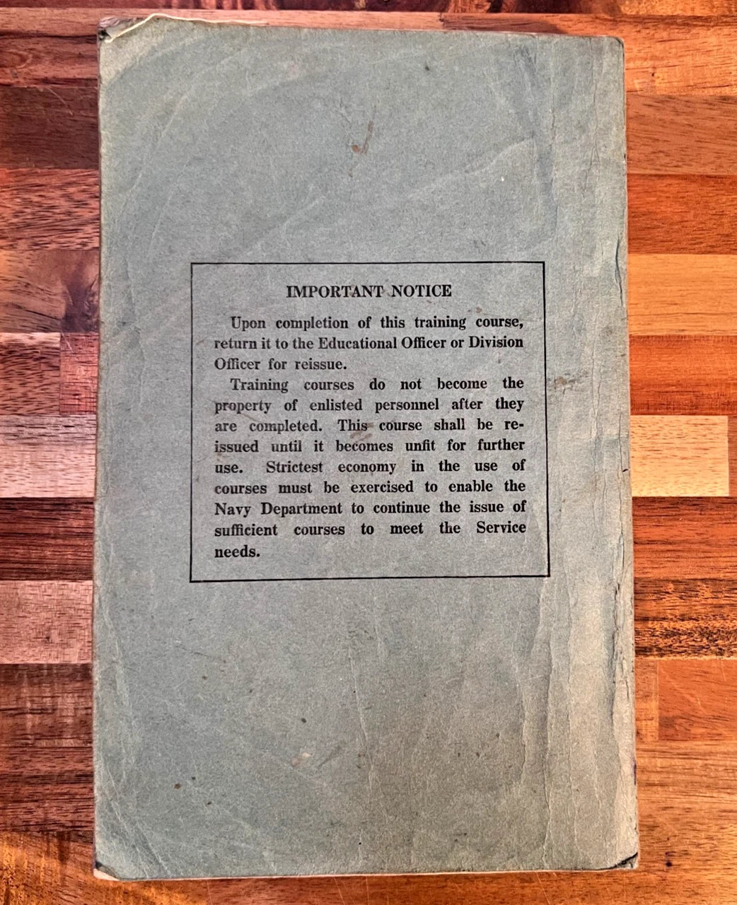 Navy Training Courses - Coxswain - 1942 Edition - Navpers 10007