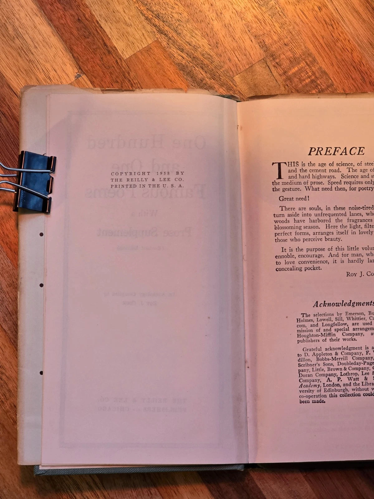One Hundred and One Famous Poems (1958)