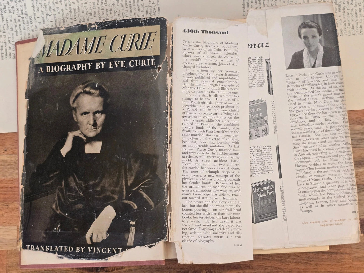 Madame Curie by Eve Curie (1940)