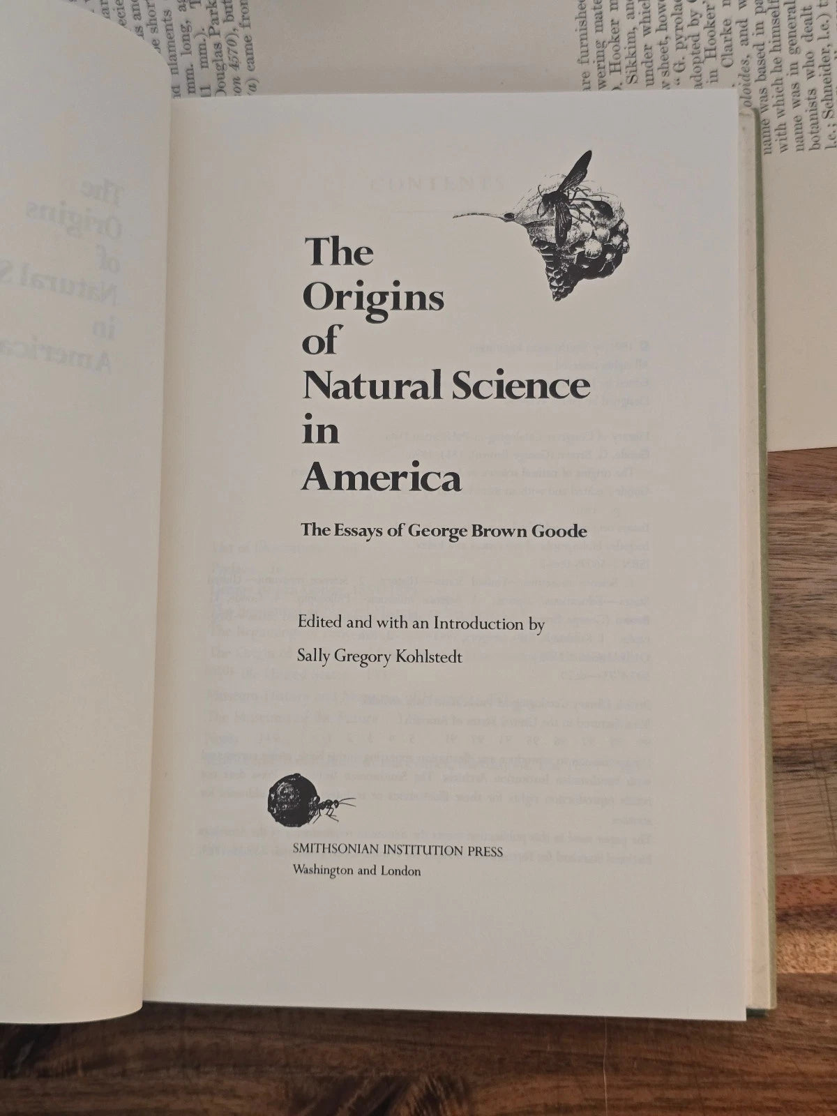 The Origins of Natural Science in America by George Brown Goode - First Smith...