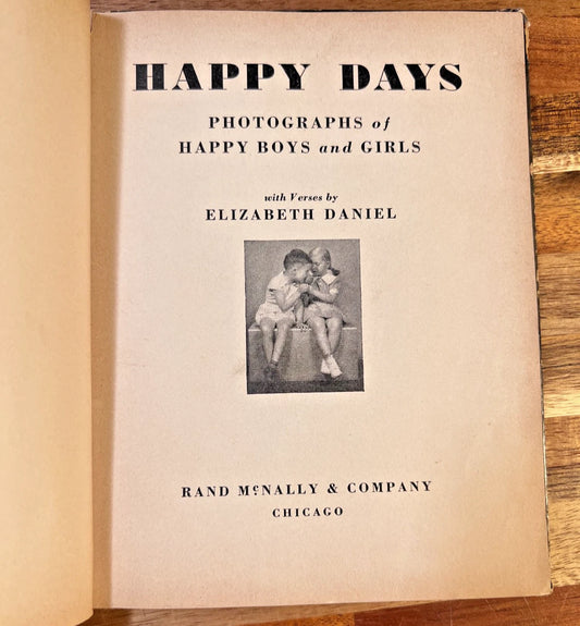 Happy Days Photography Book Happy Children - Rand McNally Chicago