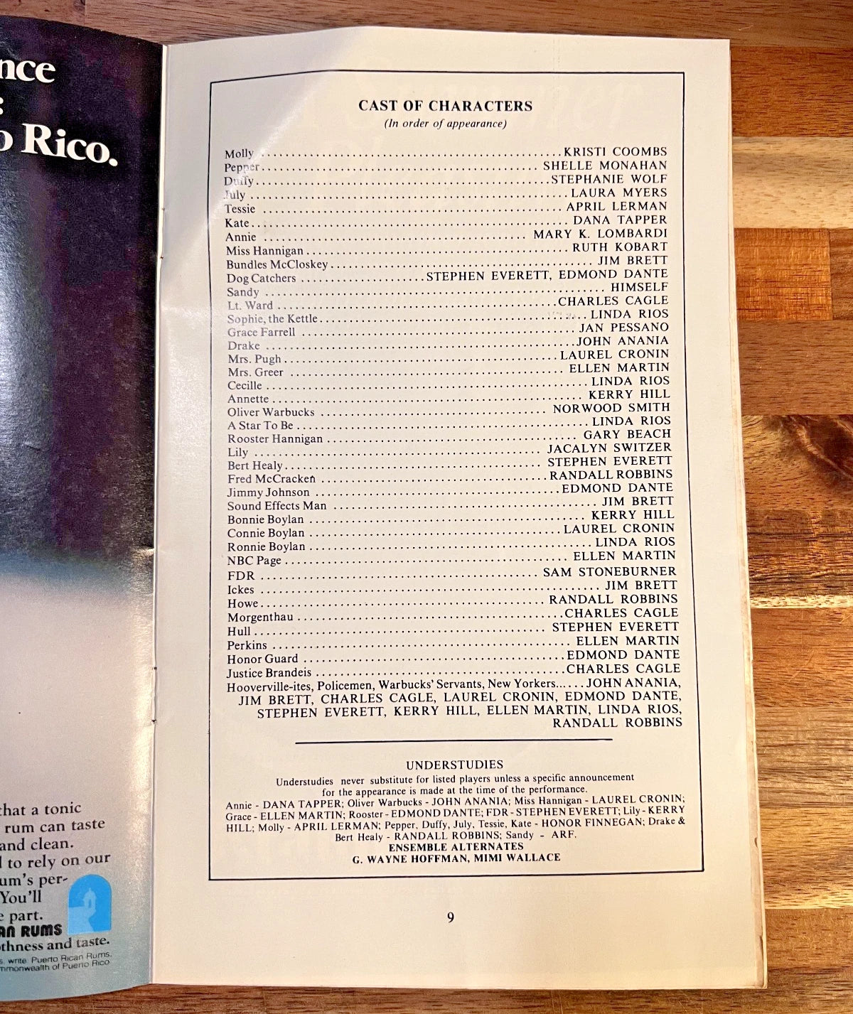 Annie Stagebill Chicago Shubert Theatre Broadway Musical Vintage | July 1979