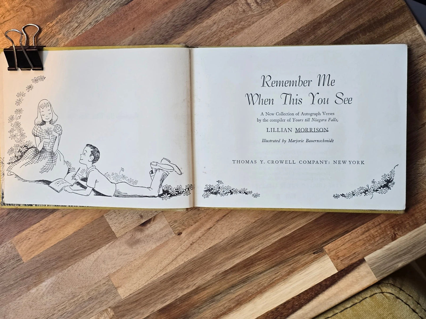 1961 Remember Me When This You See Lillian Morrison HC Ex-Library Chicago