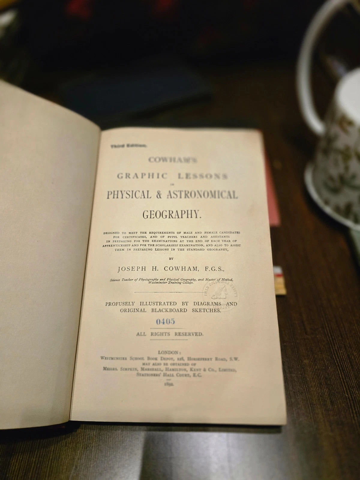 Cowham's Graphic Lessons in Physical & Astronomical Geography by G.F. Cowham ...