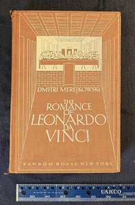 Vintage 1928 The Romance of Leonardo DaVinci - Merejko Hard Cover