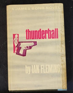 James Bond Novel - Thunderball - By Ian Fleming 1961 Book Club Edition 007, Viki