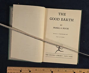 The Good Earth | Pearl S. Buck | Modern Library Ed 1944