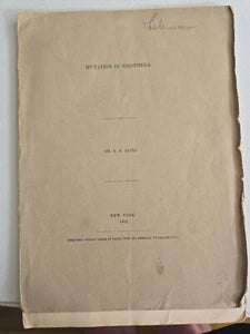 Mutation in Oenothera (1911) by R. R. Gates