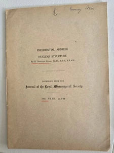 Presidential Address: Nuclear Structure (1932) by R. Ruggles Gates