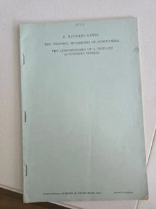The Trisomic Mutations of Oenothera (1923) by R. Ruggles Gates